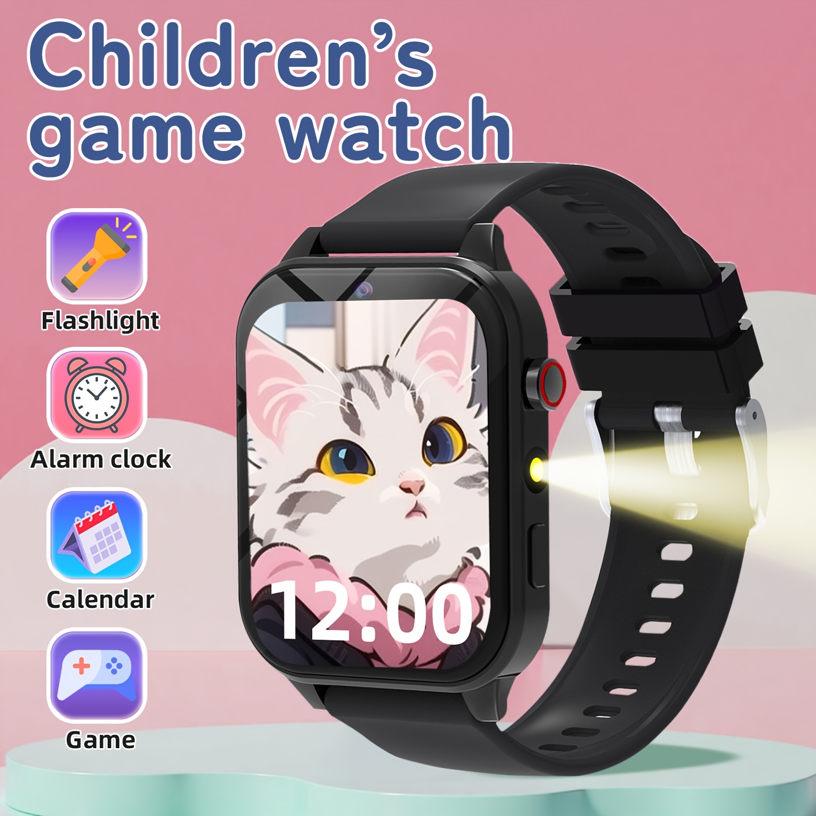 Kids Education Tablets - 子供用スマート学習ウォッチ、教育ゲーム、カメラ、音楽プレーヤー付き - タッチスクリーンキッズタブレット（3歳以上）、歩数計付き