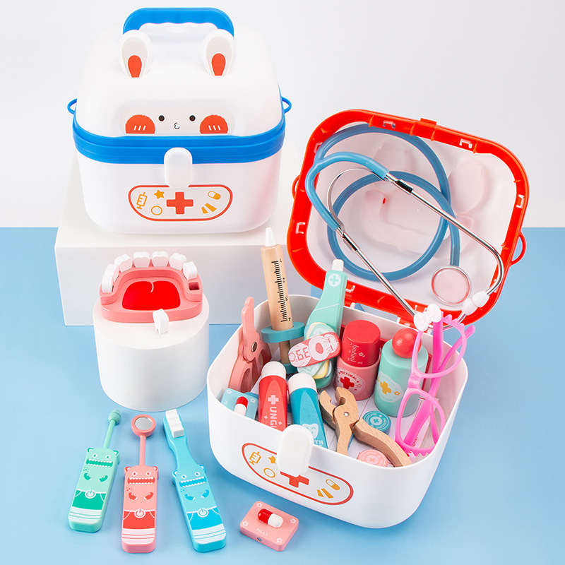 Kids Doctor Education - LazyChild キッズ早期教育 ウサギドクターおもちゃセット 男の子 女の子 ごっこ遊び