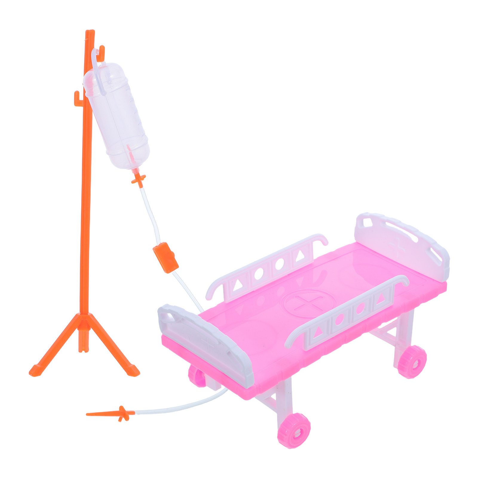Kids Doctor Education - 1セット キッズドクタープレイセット 模擬病院ベッド シミュレーション IVボトル ロールプレイキット