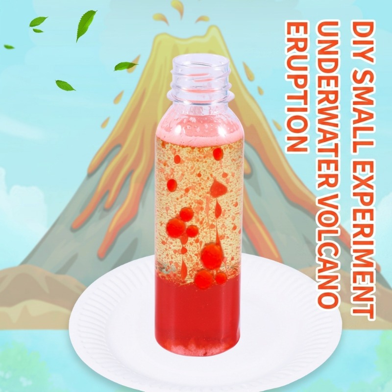 Science Kit Volcano - STEM 3D組み立て海底火山噴火DIY物理科学実験キット材料パック子供向けSTEM教育学習玩具