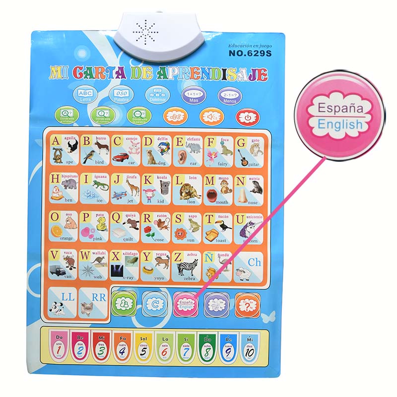 Kids Educational Computer - 子供のためのロシア語の言語のデジタル化されたチャート,教育用コンピューターおもちゃ,音楽付きの機械学習おもちゃ