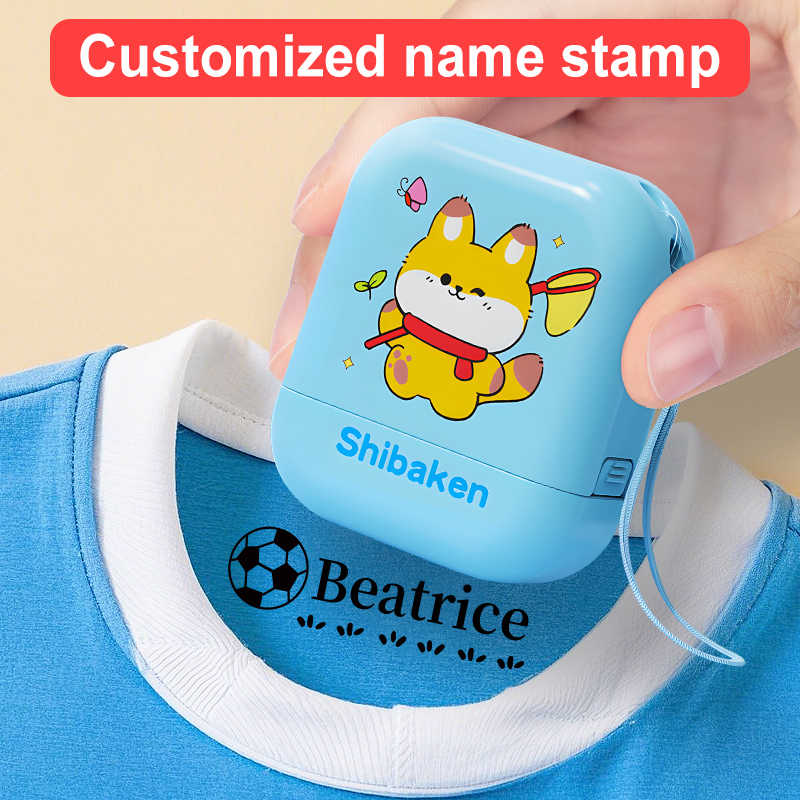 Kids Education Name - ‌ カスタムネームスタンプキット - 子供へのギフト、学校用品、旅行用のパーソナライズされた防水おもちゃ、色褪せない教育用DIYクラフトツール