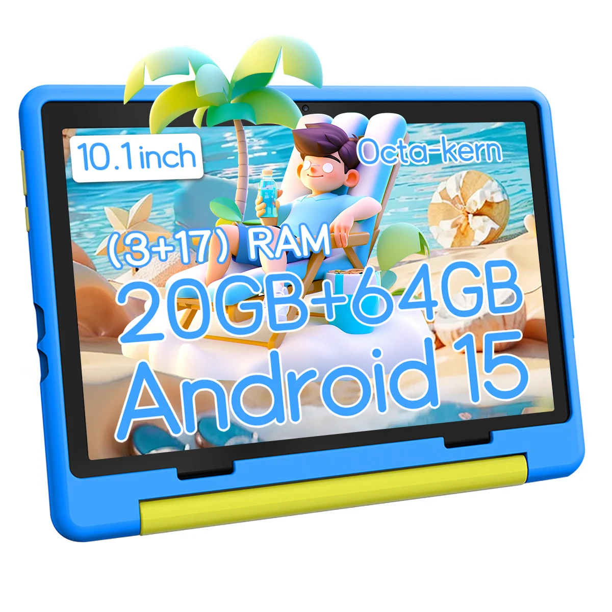 Kids Education Tablets - 子供用タブレット Android 15 タブレット 10インチ 20GB+64GB