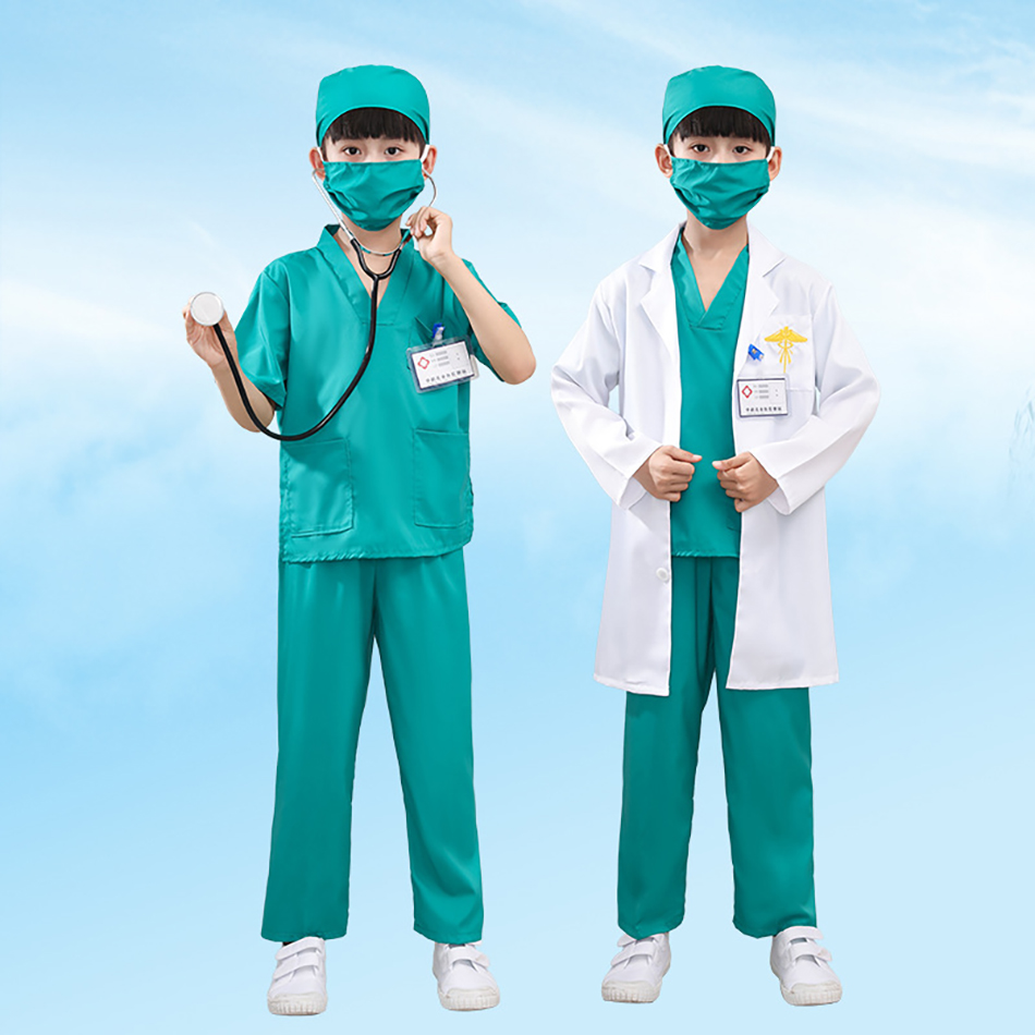 7 ピース/パック子供白医療制服白衣ドクター看護師少年少女パ - Kids Doctor Education のレビューと価格