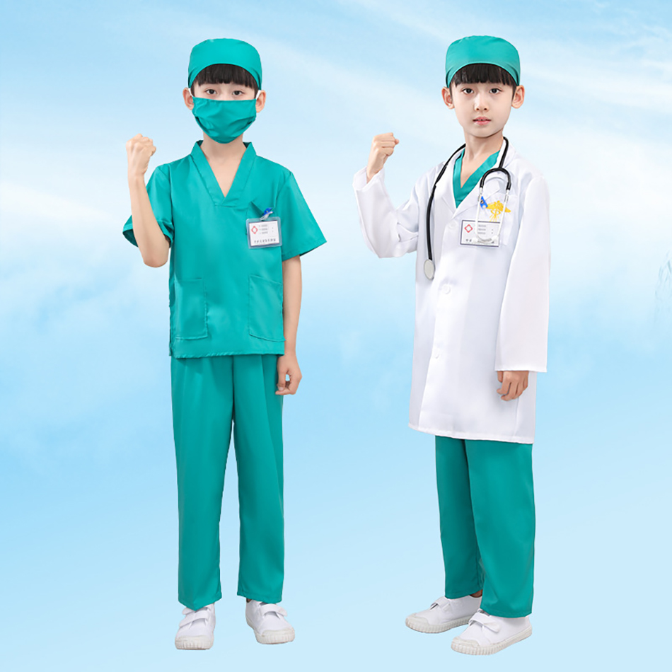 7 ピース/パック子供白医療制服白衣ドクター看護師少年少女パ - Kids Doctor Education のレビューと価格