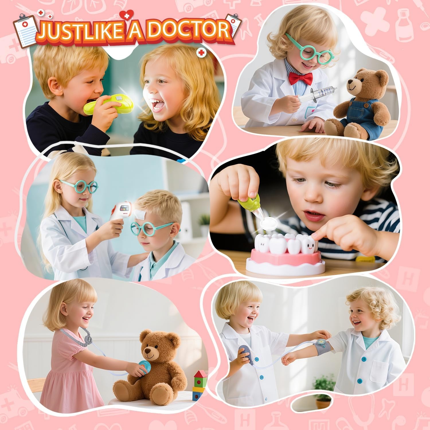 デラックスキッズドクタープレイセットごっこ遊び医療カートトロ - Kids Doctor Education のレビューと価格