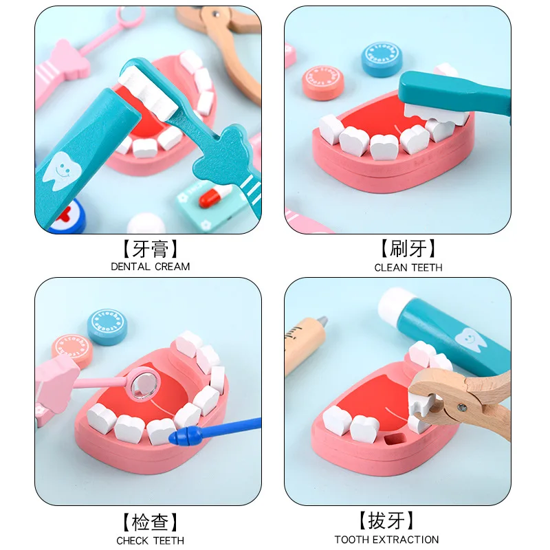 木製ごっこ遊びお医者さんセット 知育玩具 子供向け シミュレ - Kids Doctor Education のレビューと価格