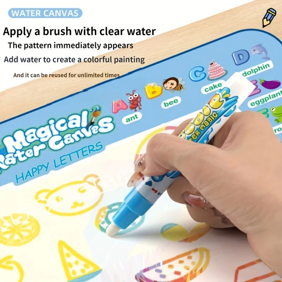 子供のための魔法の水絵画毛布,水を書くための布,繰り返し,ベ - Kids Education Laptop のレビューと価格