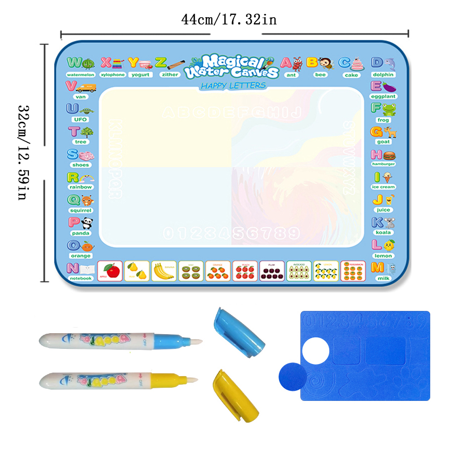 子供のための魔法の水絵画毛布,水を書くための布,繰り返し,ベ - Kids Education Laptop のレビューと価格