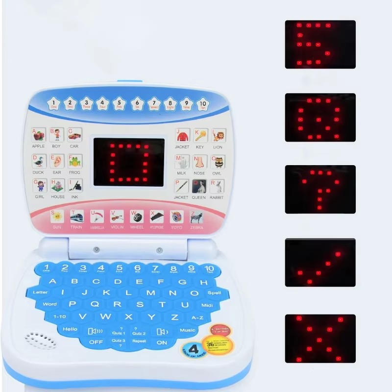 学習マシン ラップトップコンピュータ 子供用電子玩具 就学前 - Kids Educational Computer のレビューと価格