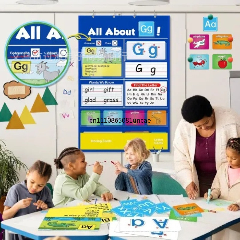クリエイティブアルファベット学習ポケットチャート子供用早期教 - Kids Education Charts のレビューと価格