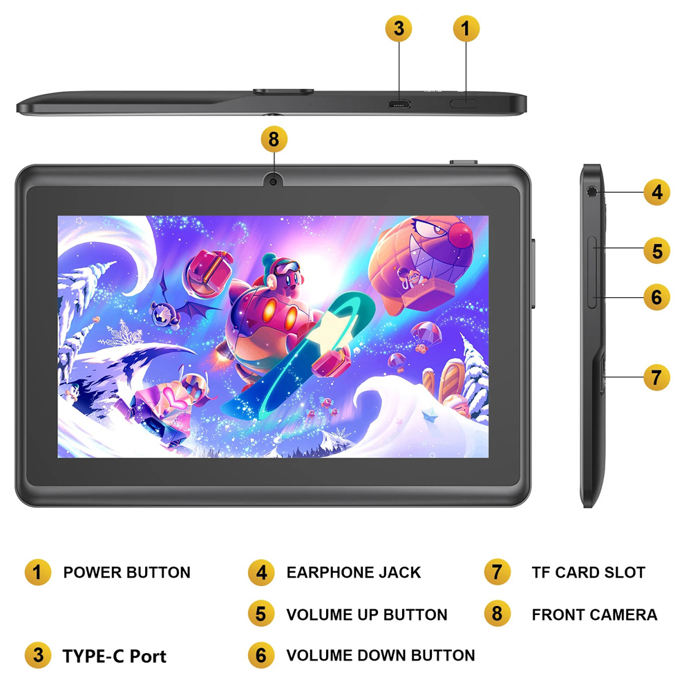 ホットセール 7インチ キッズタブレット クアッドコア An - Kids Education Tablets のレビューと価格