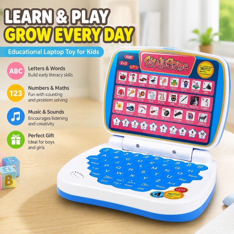ミニシミュレーションラップトップ教育玩具 LEDスクリーン搭 - Kids Education Laptop のレビューと価格