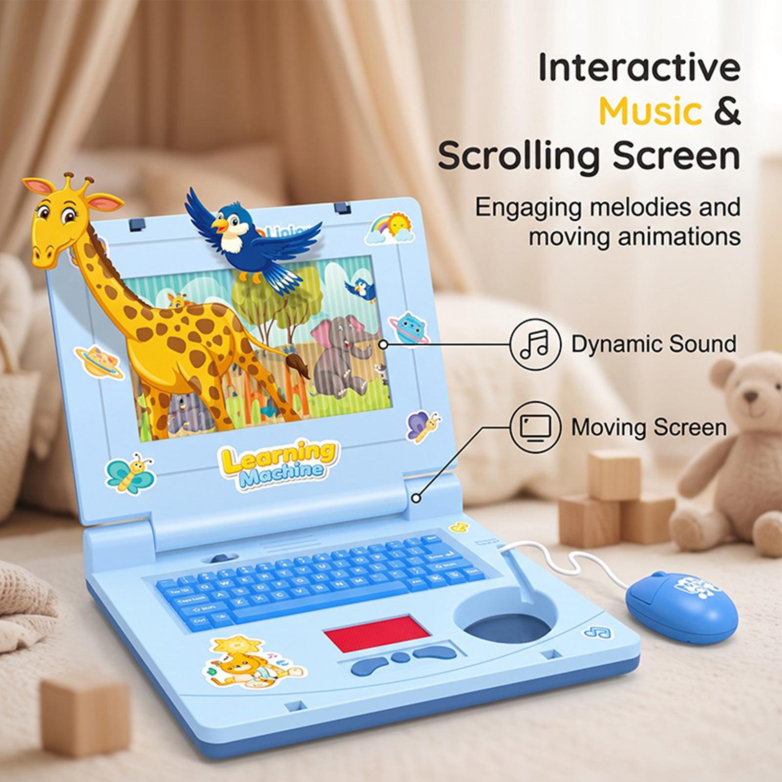 子供用ノートパソコンおもちゃ、インタラクティブなごっこ遊び、 - Kids Educational Computer のレビューと価格