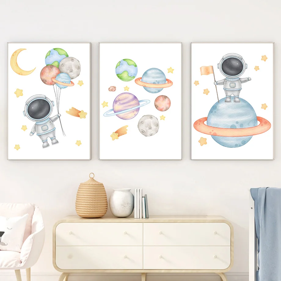 カスタム名入りロケット宇宙飛行士アルファベット宇宙ウォールア - Kids Education Name のレビューと価格
