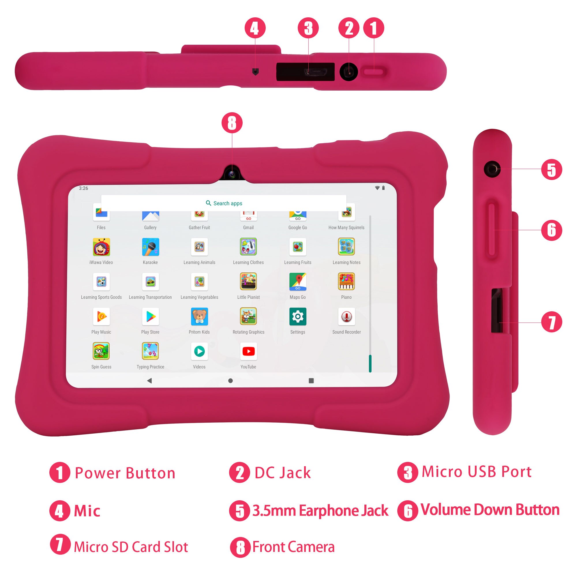 PRITOM 7インチ キッズタブレット クアッドコア An - Kids Education Software For Pc のレビューと価格