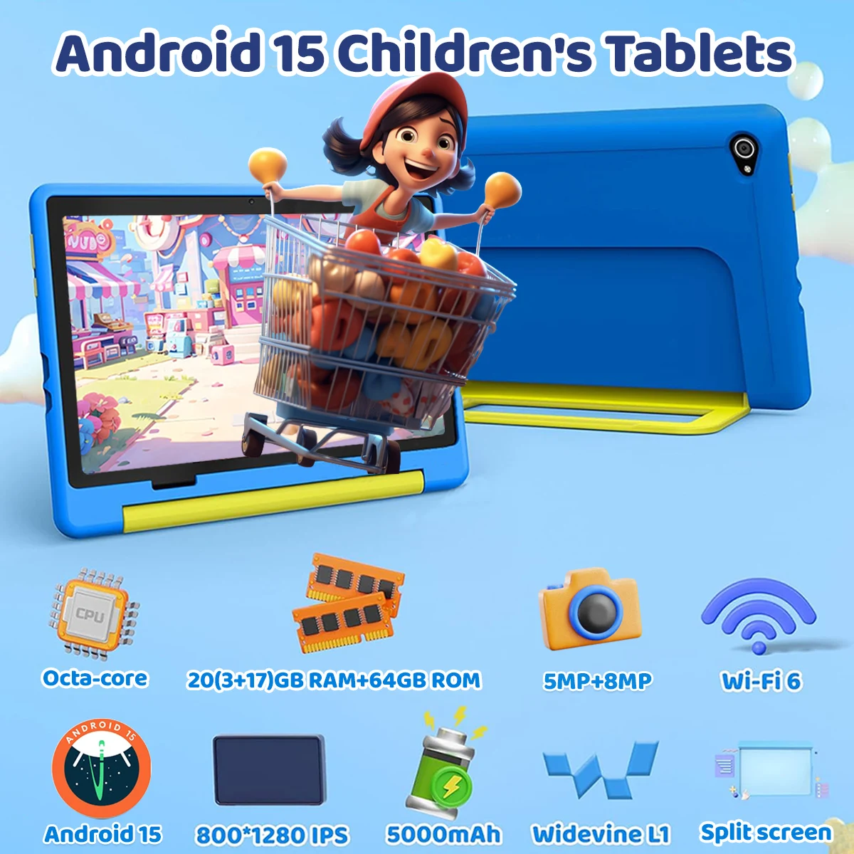 子供用タブレット Android 15 タブレット 10イン - Kids Education Tablets のレビューと価格