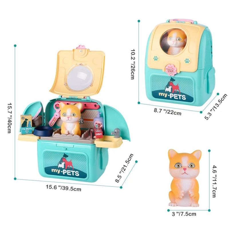 幼児用ペットケアプレイセット、バックパック付き犬用グルーミン - Kids Doctor Education のレビューと価格