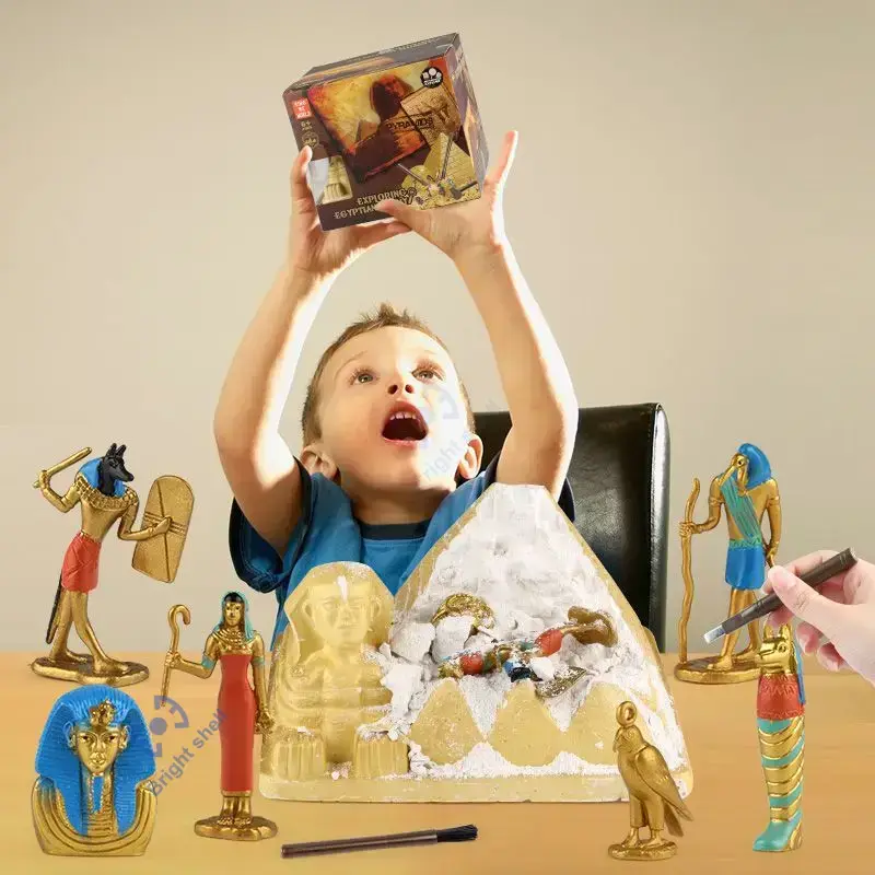 ピラミッド子供のおもちゃ恐竜火山 DIY 化石考古学発掘キッ - Science Kit Volcano のレビューと価格